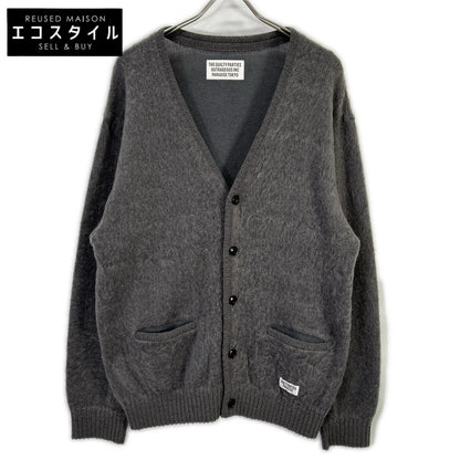 WACKO MARIA ワコマリア グレー ウール混 MOHAIR KNIT CARDIGAN/モヘアニットカーディガン トップス
