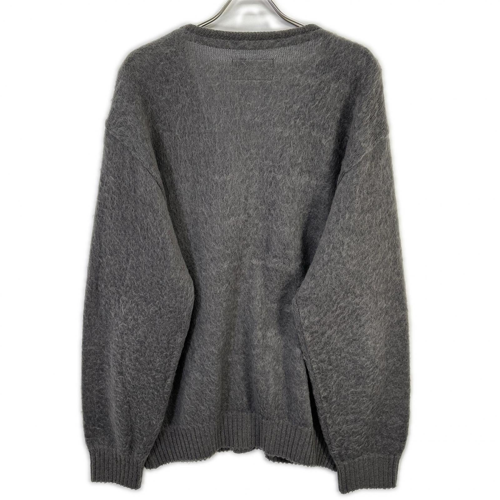 WACKO MARIA ワコマリア グレー ウール混 MOHAIR KNIT CARDIGAN/モヘアニットカーディガン トップス