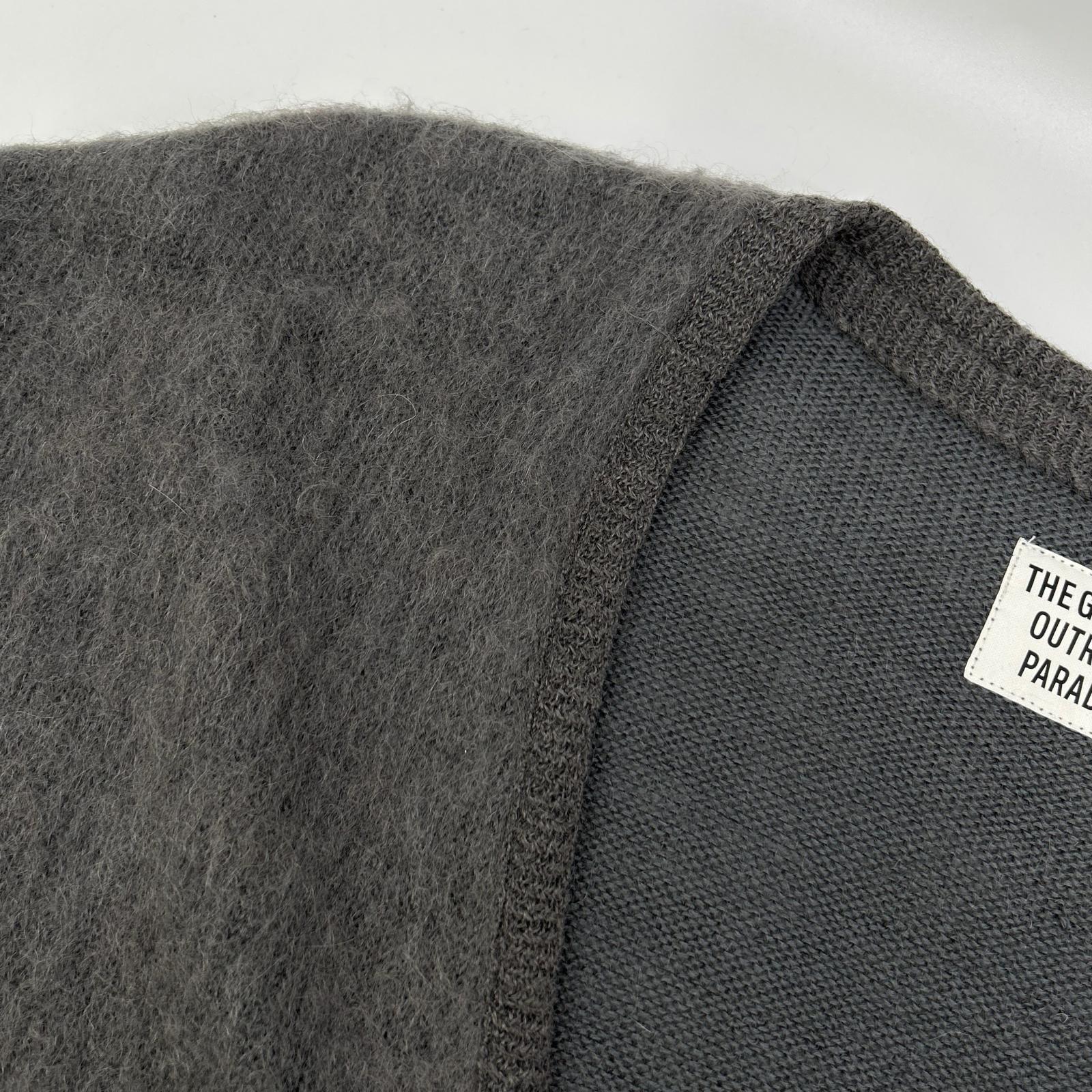 WACKO MARIA ワコマリア グレー ウール混 MOHAIR KNIT CARDIGAN/モヘアニットカーディガン トップス