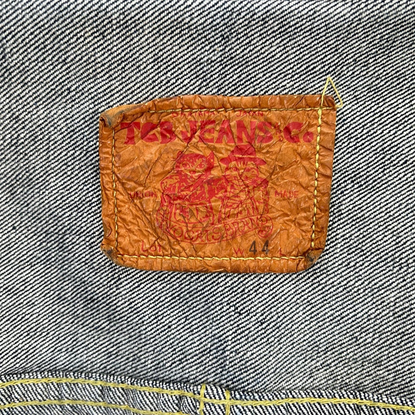 TCB JEANS&CO. ティーシービージーンズ New S40's Jacket WWⅡ大戦モデル インディゴ コットン シンチバック 月桂樹ボタン Tバック 14oz デニムジャケット ジャケット