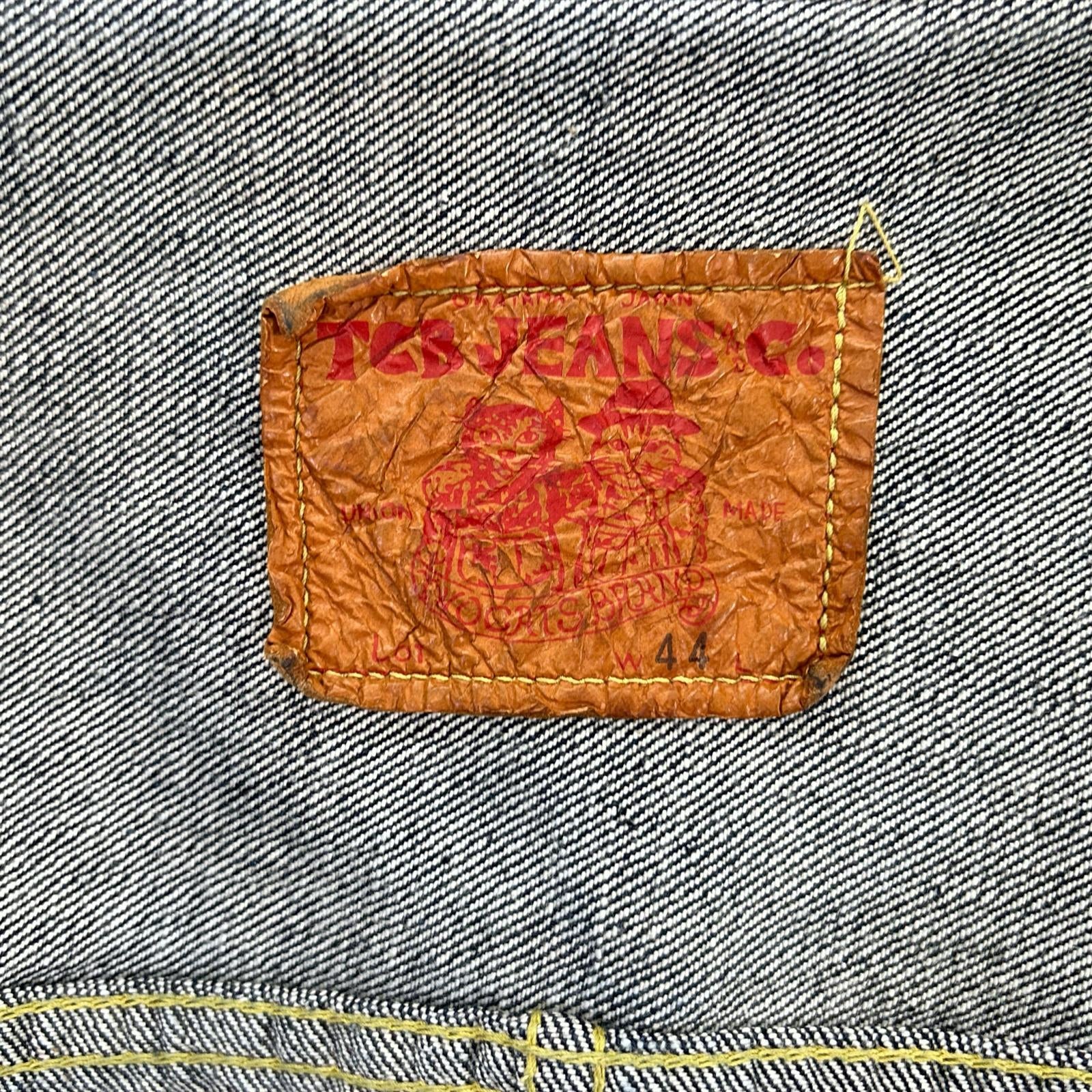 TCB JEANS&CO. ティーシービージーンズ New S40's Jacket WWⅡ大戦モデル インディゴ コットン シンチバック 月桂樹ボタン Tバック 14oz デニムジャケット ジャケット