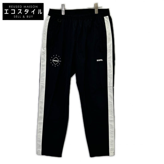 F.C.Real Bristol エフシーリアルブリストル ×SOPH. FCRB-222011 black and white nylon SIDE LINE TRAINING PANTS bottoms