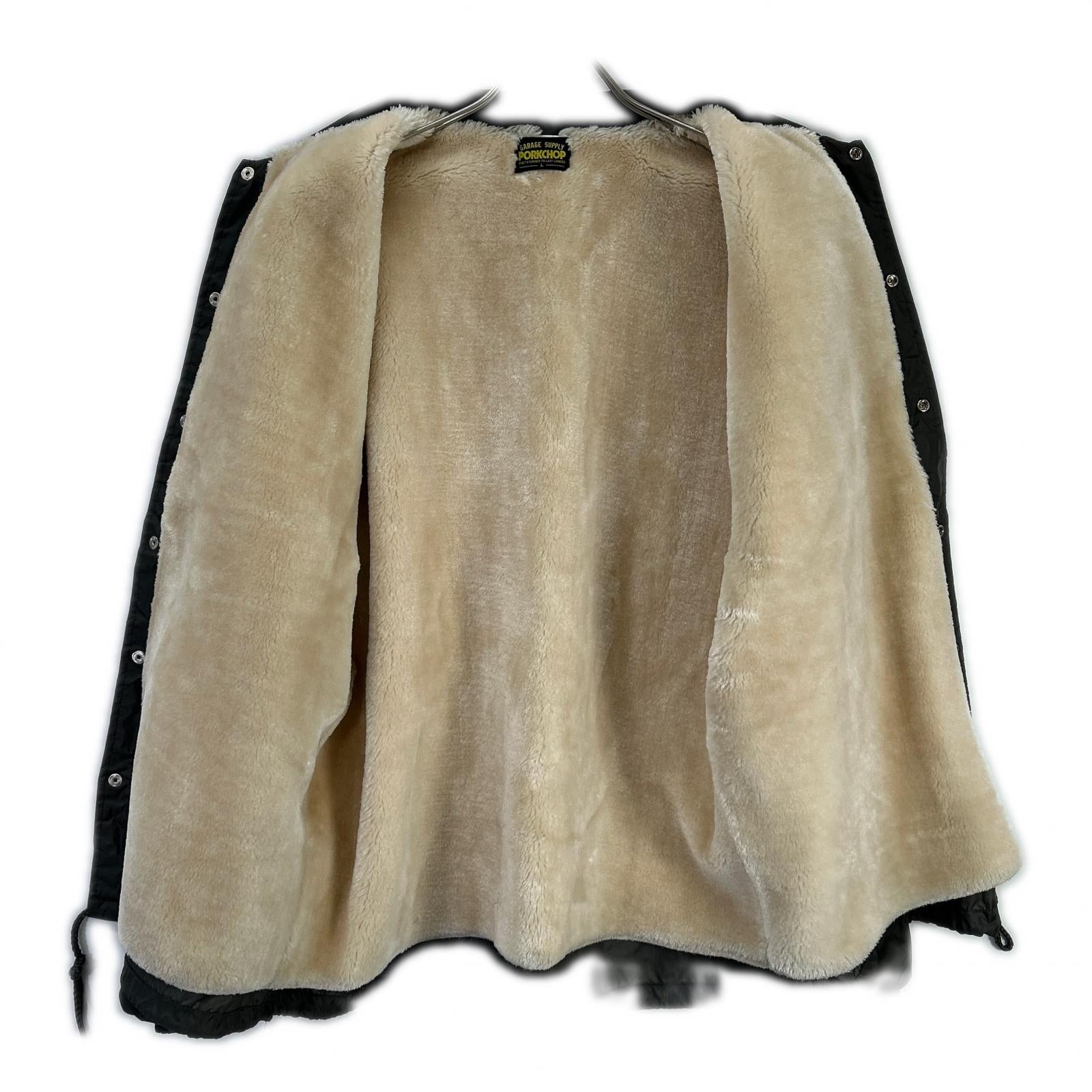PORKCHOP ポークチョップ グレー ナイロン バックプリント ナイロン BOA COACH JKT/ボアコーチジャケット ジャケット