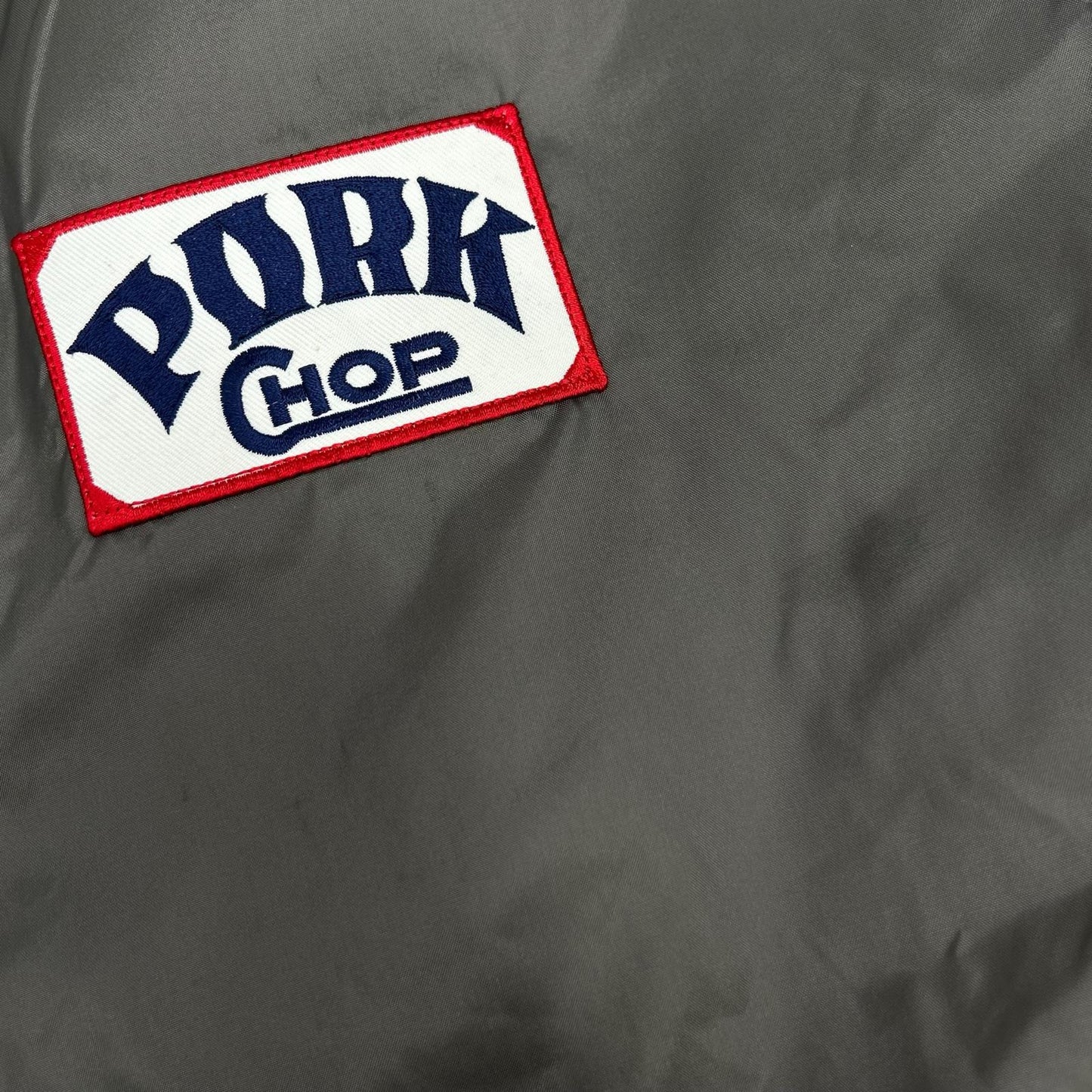 PORKCHOP ポークチョップ グレー ナイロン バックプリント ナイロン BOA COACH JKT/ボアコーチジャケット ジャケット