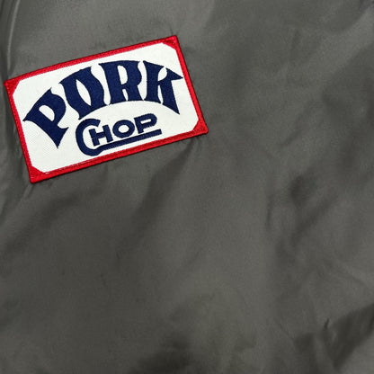 PORKCHOP ポークチョップ グレー ナイロン バックプリント ナイロン BOA COACH JKT/ボアコーチジャケット ジャケット