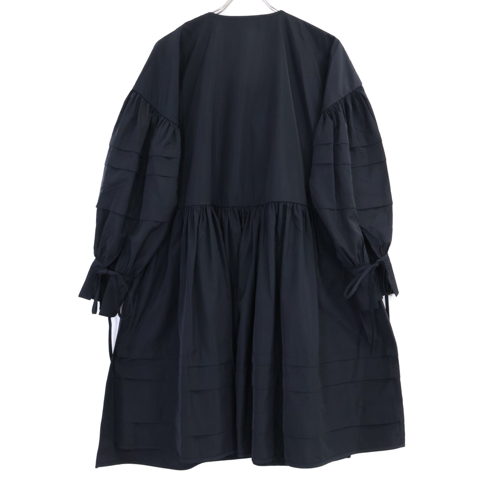 Cecilie Bahnsen セシリーバンセン EDI-0009 ブラック AMALIE DRESS ティアードラップワンピース ワンピース
