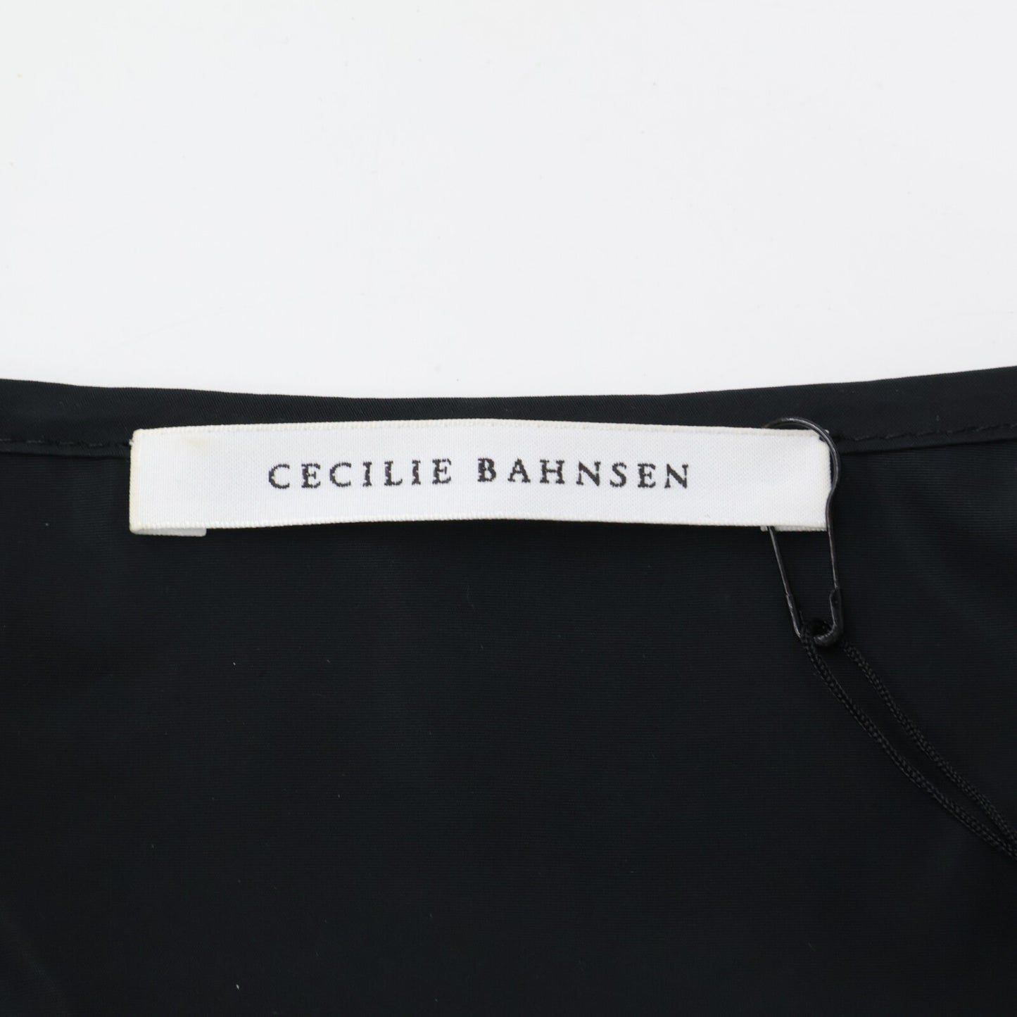 Cecilie Bahnsen セシリーバンセン EDI-0009 ブラック AMALIE DRESS ティアードラップワンピース ワンピース