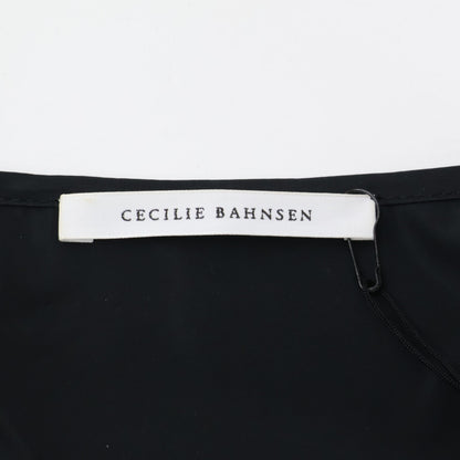 Cecilie Bahnsen セシリーバンセン EDI-0009 ブラック AMALIE DRESS ティアードラップワンピース ワンピース