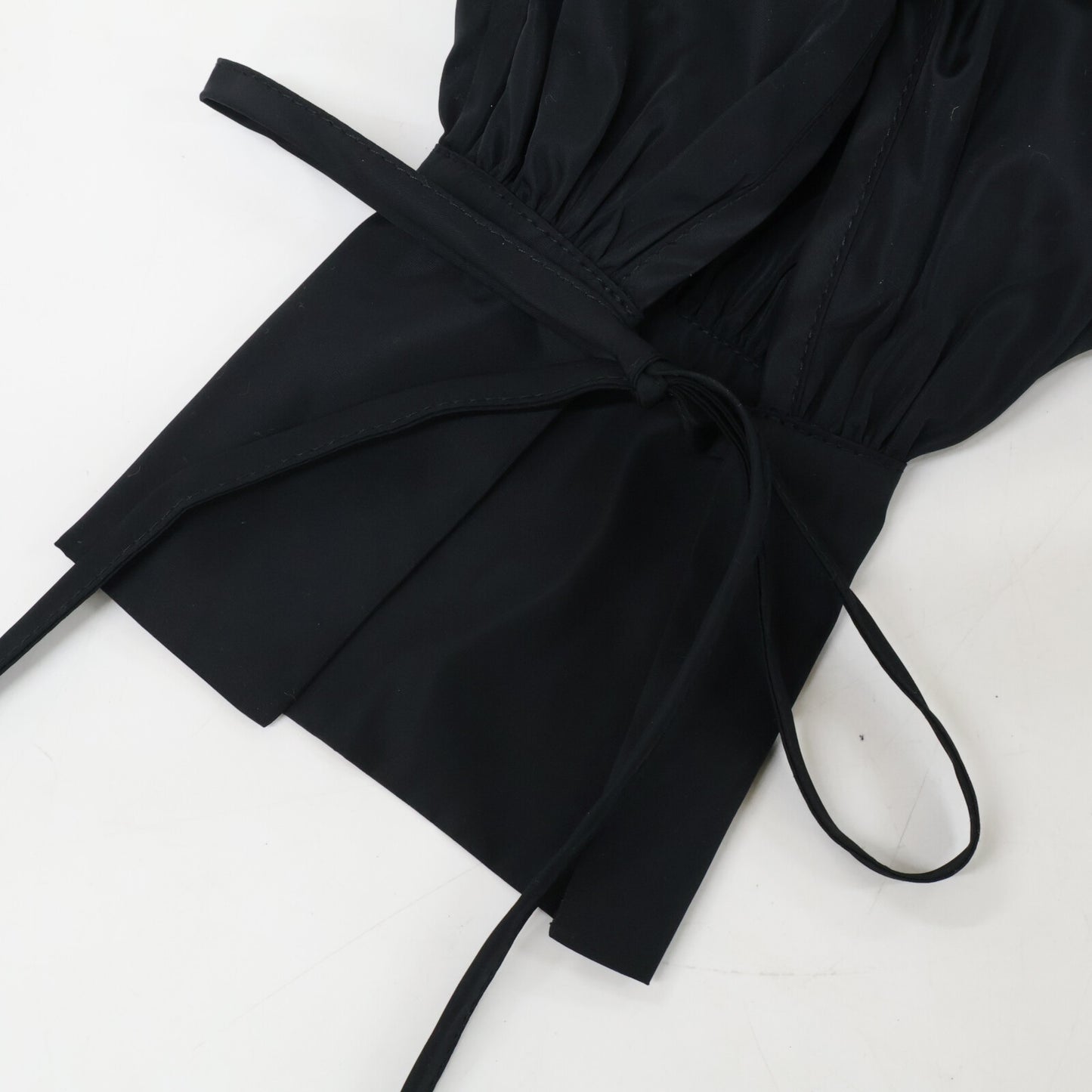 Cecilie Bahnsen セシリーバンセン EDI-0009 ブラック AMALIE DRESS ティアードラップワンピース ワンピース