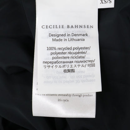 Cecilie Bahnsen セシリーバンセン EDI-0009 ブラック AMALIE DRESS ティアードラップワンピース ワンピース
