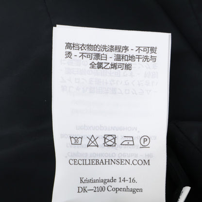 Cecilie Bahnsen セシリーバンセン EDI-0009 ブラック AMALIE DRESS ティアードラップワンピース ワンピース