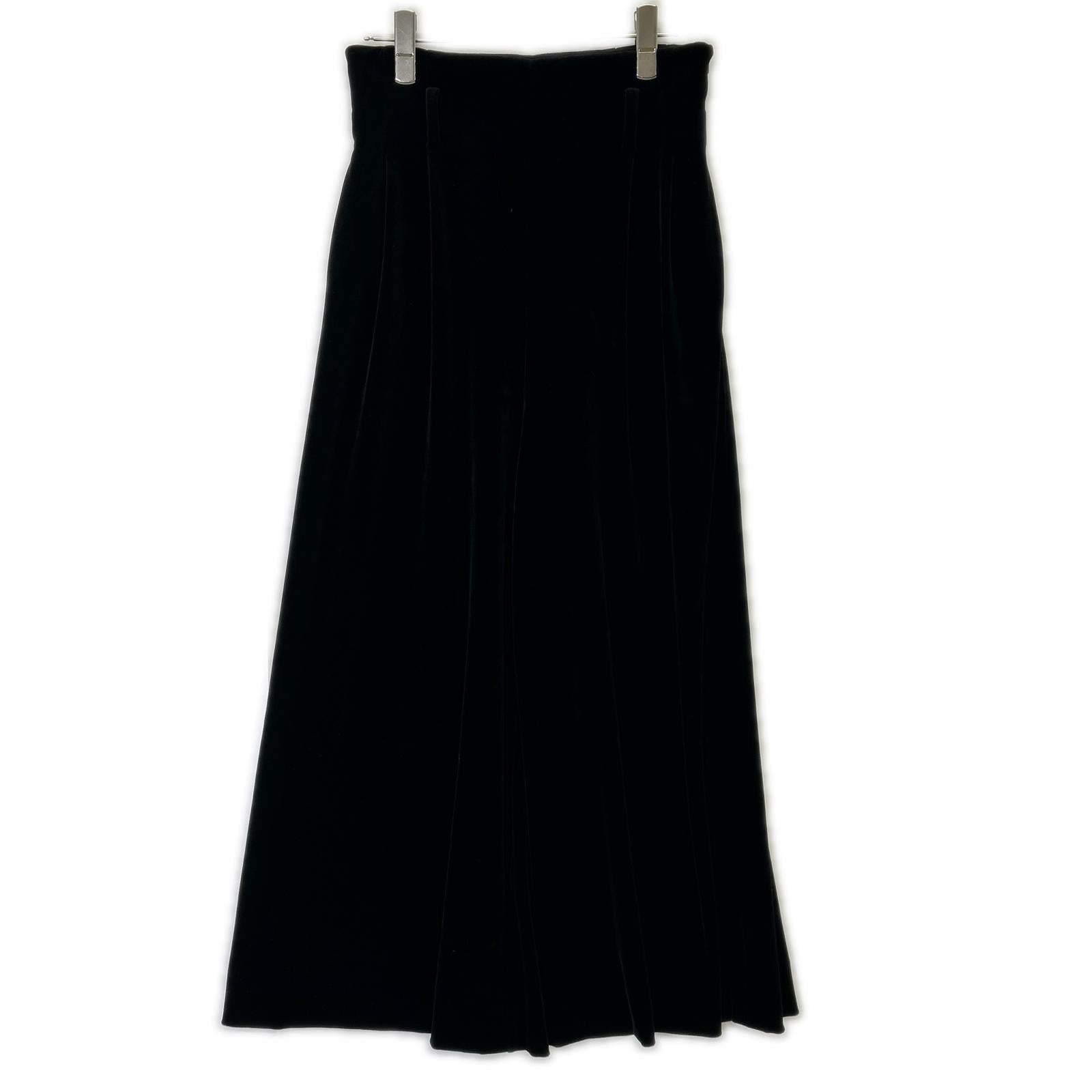DAISY LIN デイジーリン 06576-DLPCF12MS ブラック ELEGANT FLARE VELOUR PANTS ベルベットフレアパンツ ボトムス