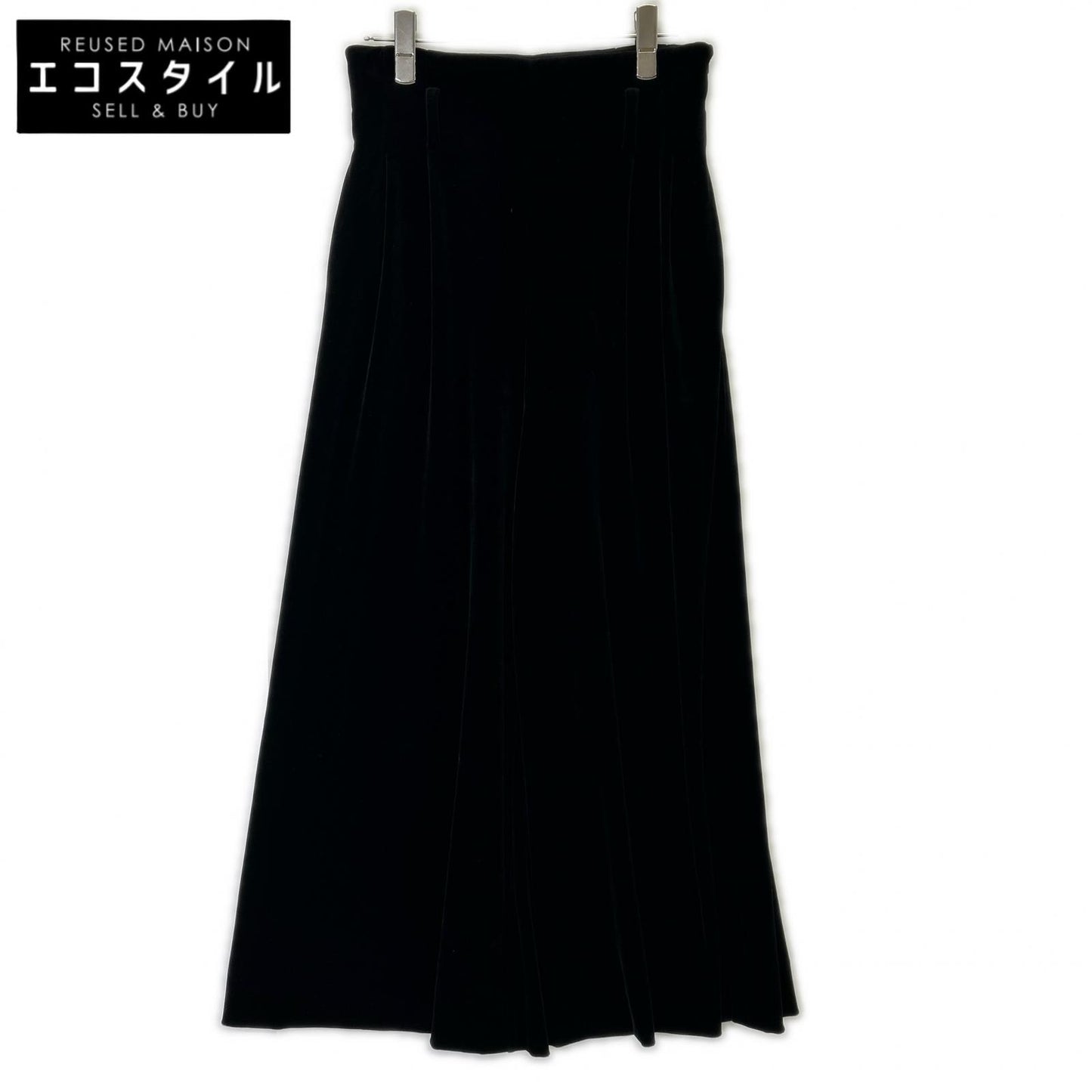 DAISY LIN デイジーリン 06576-DLPCF12MS ブラック ELEGANT FLARE VELOUR PANTS ベルベットフレアパンツ ボトムス