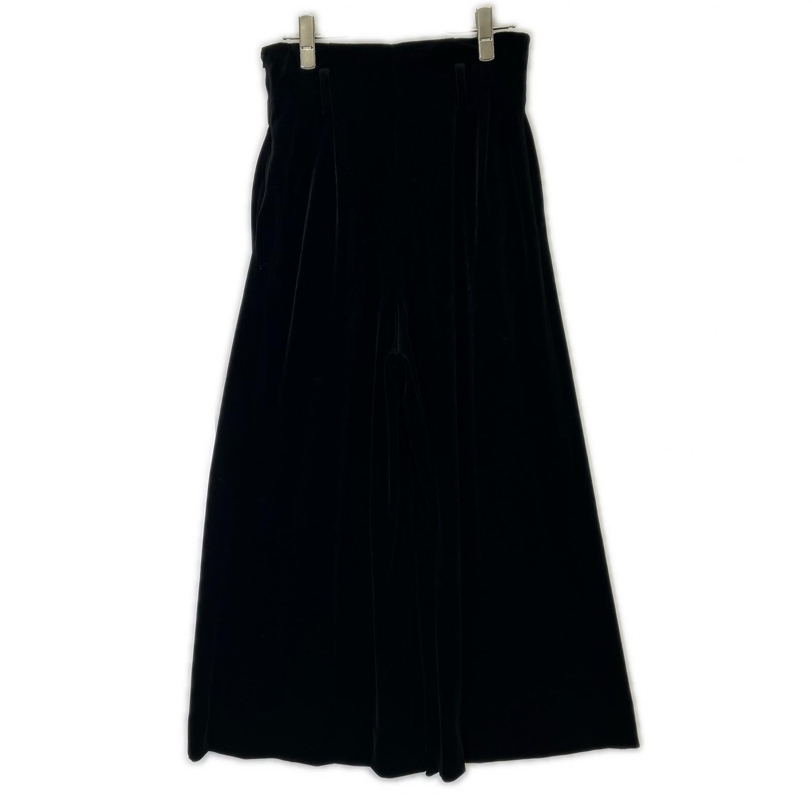 DAISY LIN デイジーリン 06576-DLPCF12MS ブラック ELEGANT FLARE VELOUR PANTS ベルベットフレアパンツ ボトムス