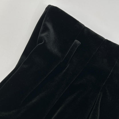 DAISY LIN デイジーリン 06576-DLPCF12MS ブラック ELEGANT FLARE VELOUR PANTS ベルベットフレアパンツ ボトムス