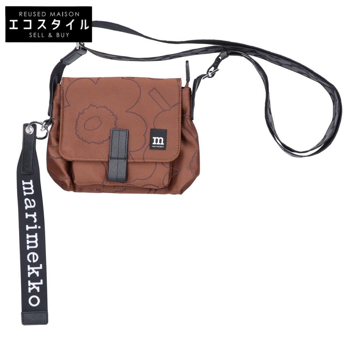 marimekko マリメッコ 【美品】093945 Mini Messenger Piirto Unikko ミニ メッセンジャー ショルダーバッグ