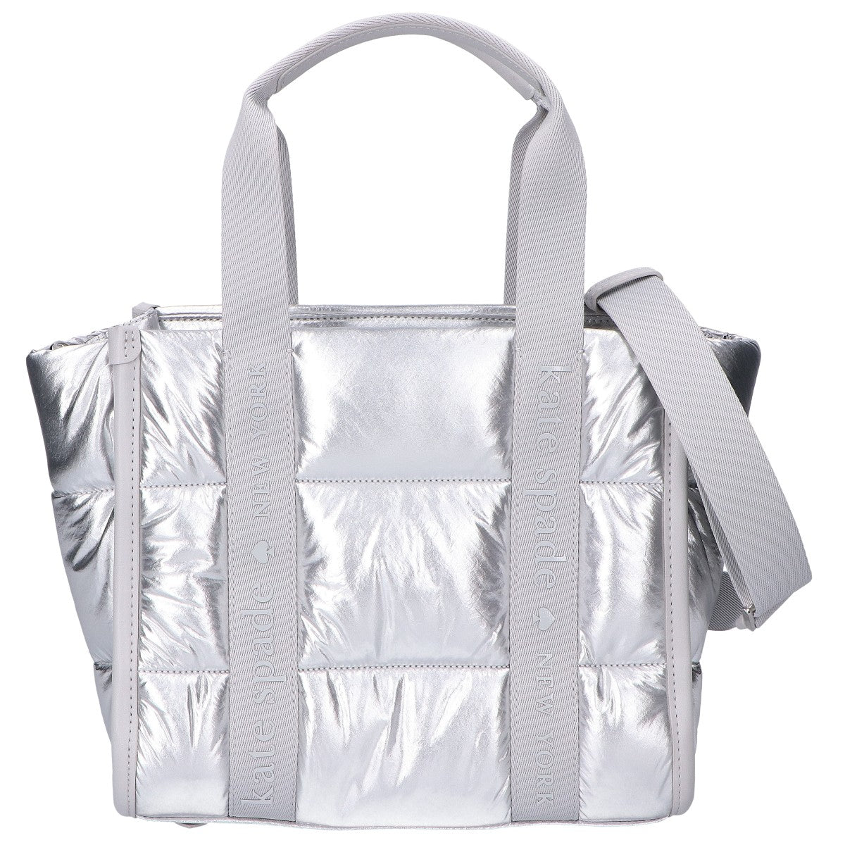 Kate spade ケイトスペード 【美品】KO056 SLV キップ パフィー スモール トートバッグ