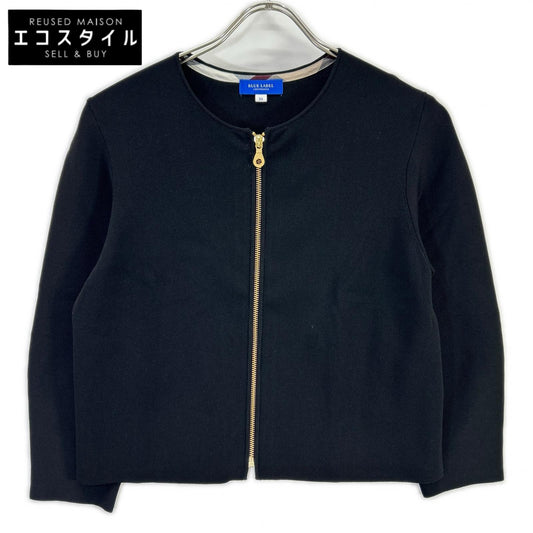 BLACK LABEL CRESTBRIDGE ブラックレーベルクレストブリッジ ブラック 7分袖ニットブルゾン ジャケット