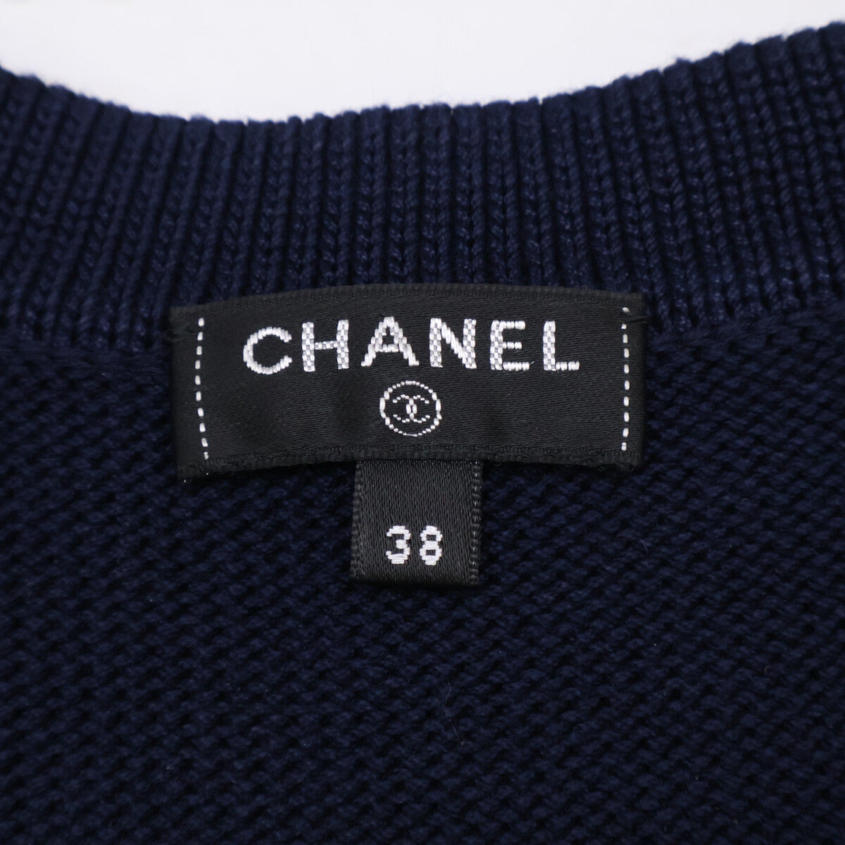 CHANEL シャネル 【美品/国内正規】P70314K10008 21C ココマークボタン ペプラム ニットセーター トップス