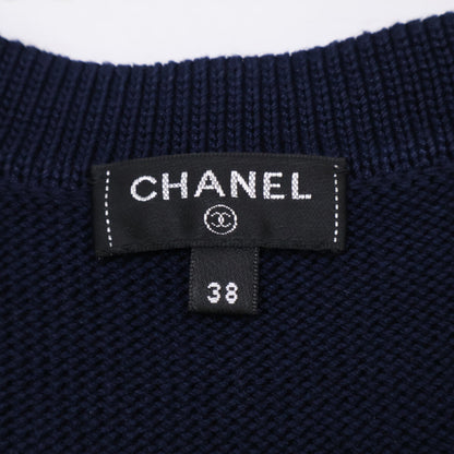 CHANEL シャネル 【美品/国内正規】P70314K10008 21C ココマークボタン ペプラム ニットセーター トップス