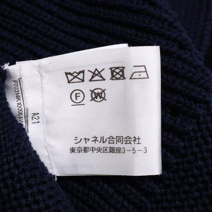 CHANEL シャネル 【美品/国内正規】P70314K10008 21C ココマークボタン ペプラム ニットセーター トップス