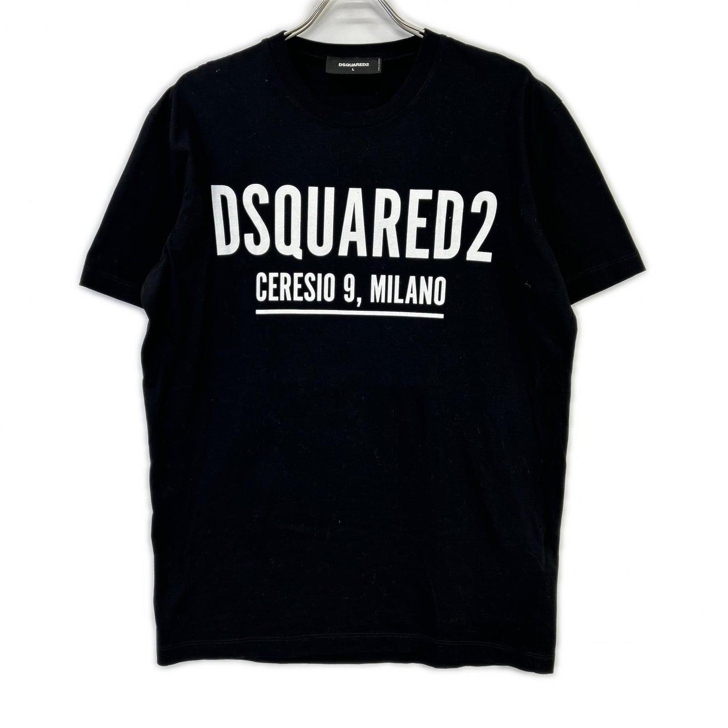 DSQUARED2 ディースクエアード S71GD1058 22年 ブラック Ceresio9 Cool T-Shirt Tシャツ トップス