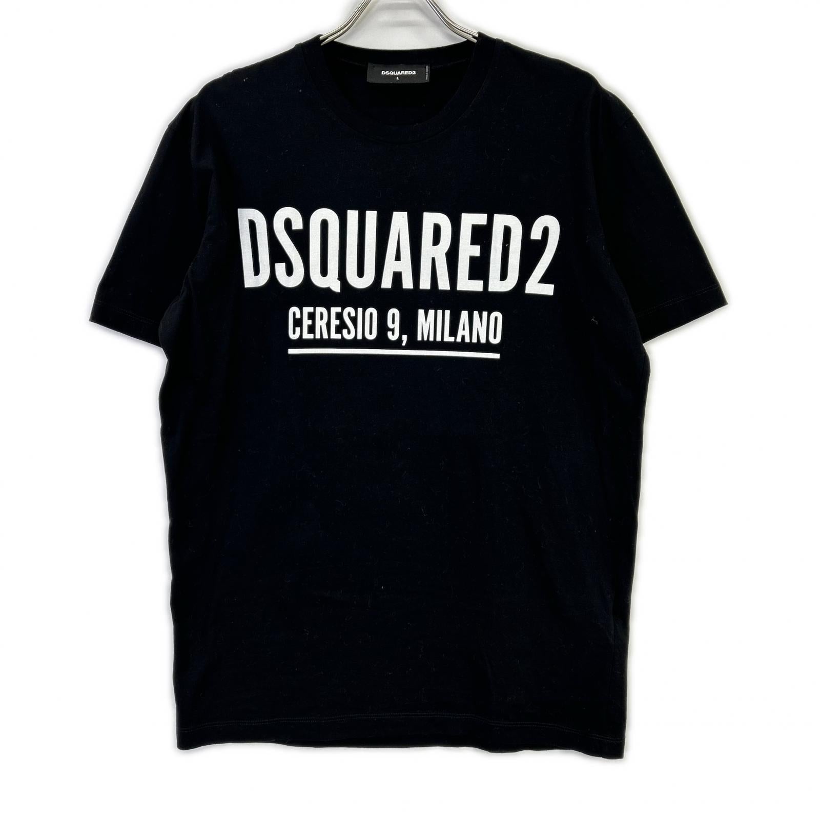 DSQUARED2 ディースクエアード S71GD1058 22年 ブラック Ceresio9 Cool T-Shirt Tシャツ トップス