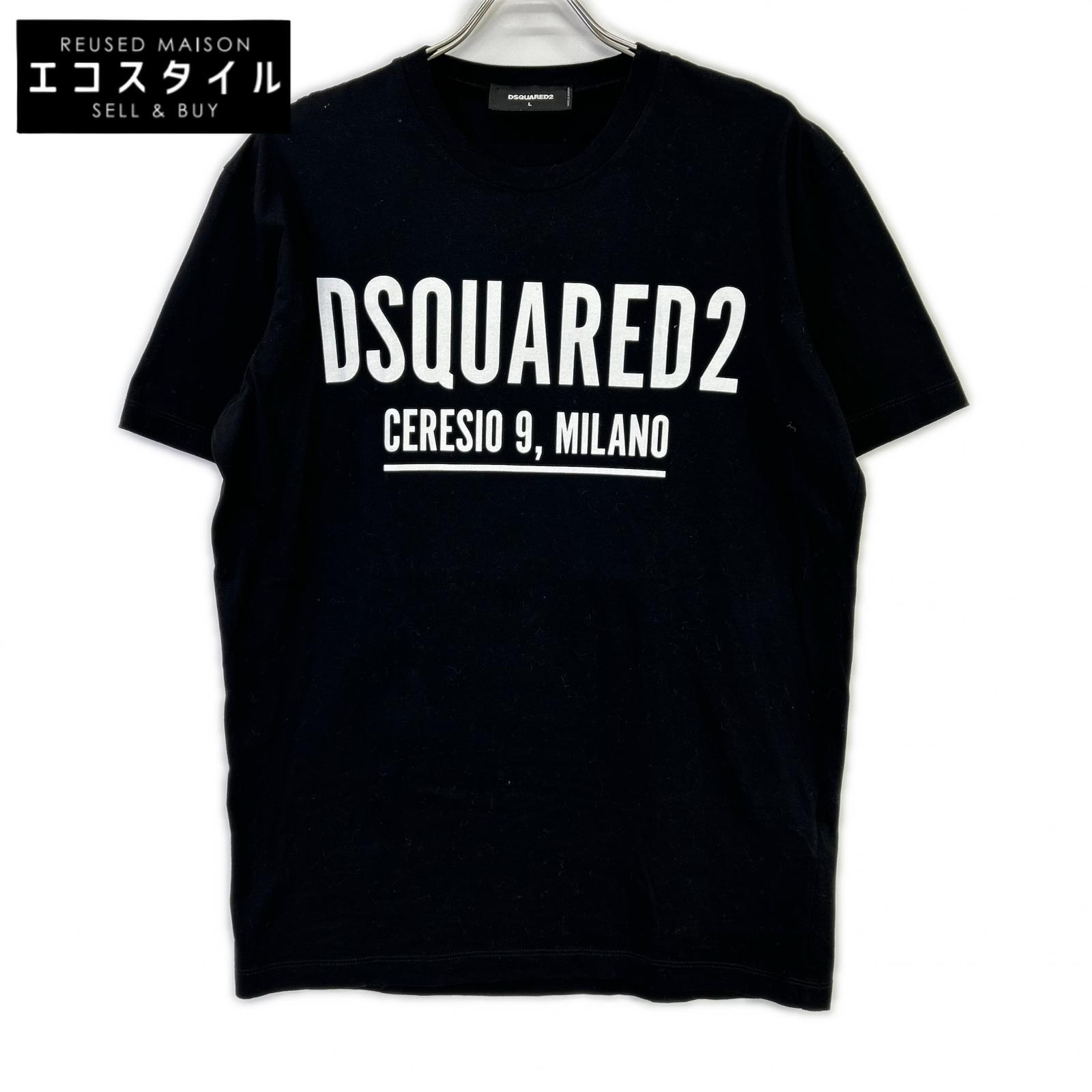 DSQUARED2 ディースクエアード S71GD1058 22年 ブラック Ceresio9 Cool T-Shirt Tシャツ トップス