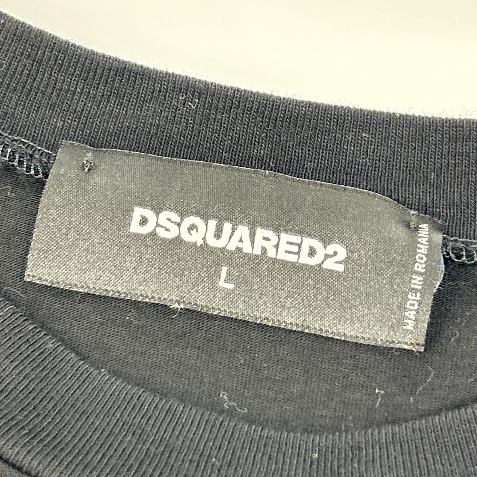 DSQUARED2 ディースクエアード S71GD1058 22年 ブラック Ceresio9 Cool T-Shirt Tシャツ トップス
