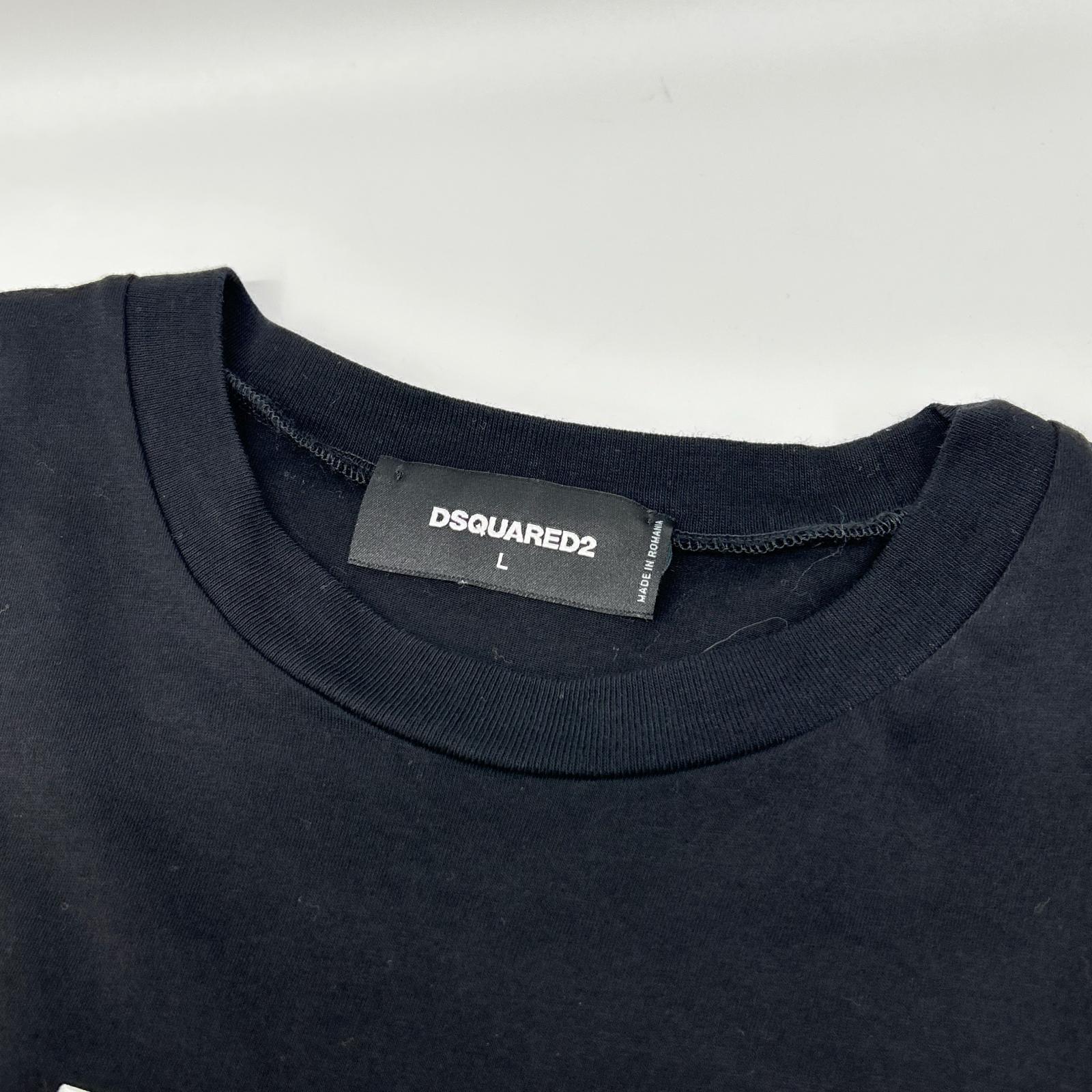 DSQUARED2 ディースクエアード S71GD1058 22年 ブラック Ceresio9 Cool T-Shirt Tシャツ トップス
