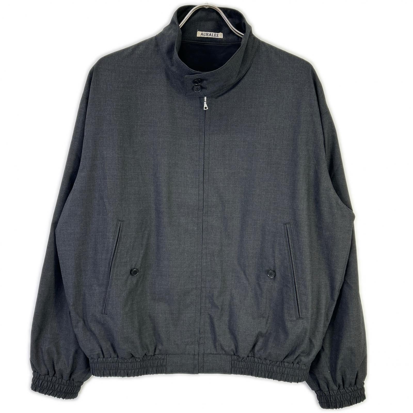 AURALEE オーラリー 26SS A26SB01MT トップチャコール ULTRA FINE TROPICAL WOOL ZIP BLOUSON ジャケット