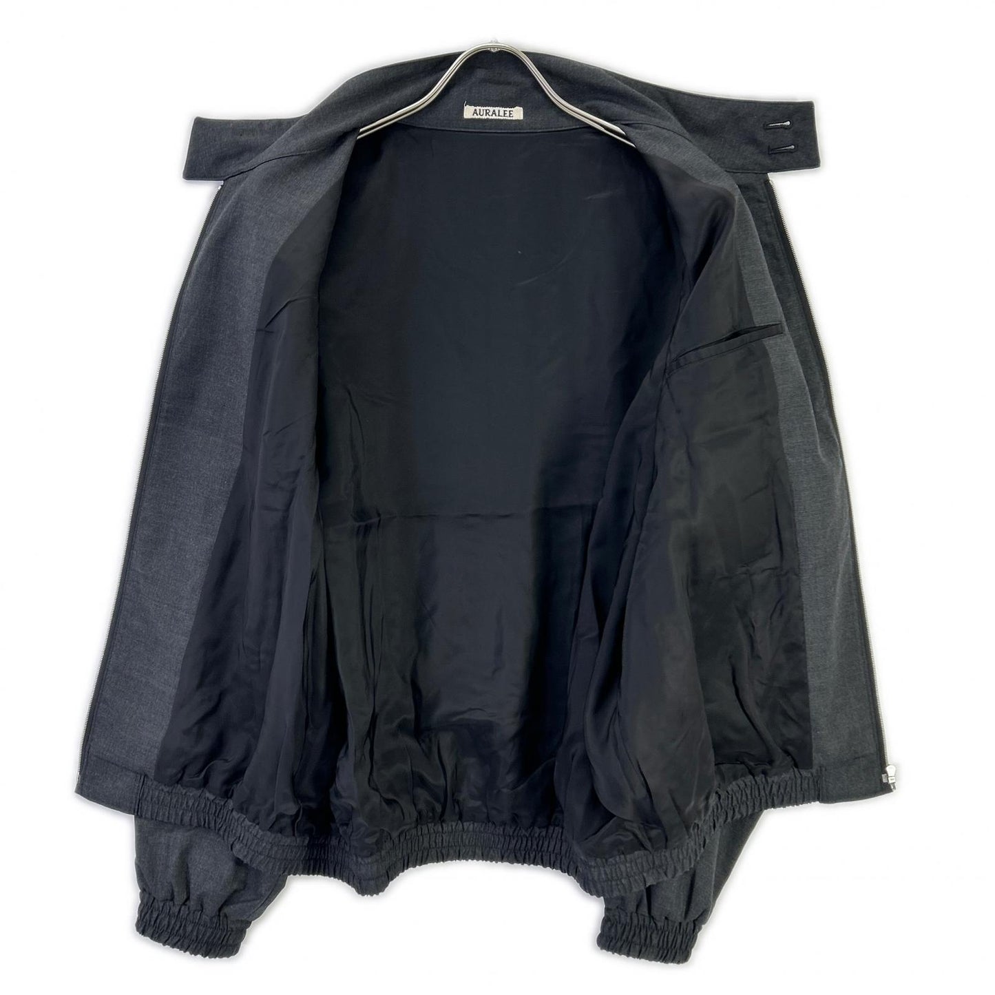 AURALEE オーラリー 26SS A26SB01MT トップチャコール ULTRA FINE TROPICAL WOOL ZIP BLOUSON ジャケット