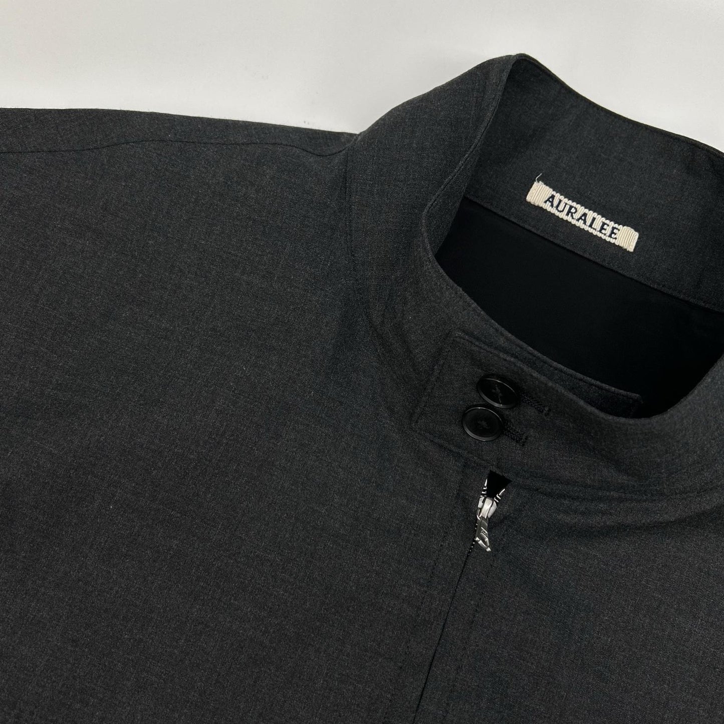 AURALEE オーラリー 26SS A26SB01MT トップチャコール ULTRA FINE TROPICAL WOOL ZIP BLOUSON ジャケット
