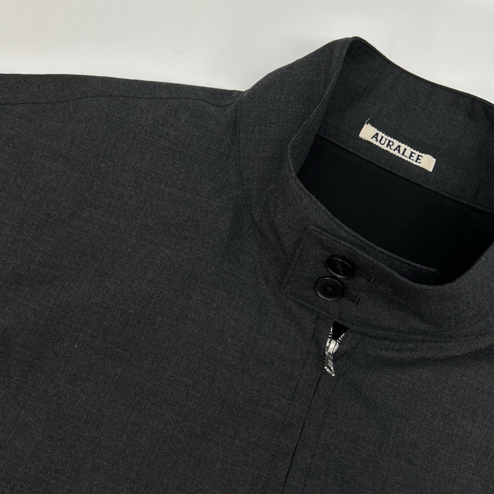 AURALEE オーラリー 26SS A26SB01MT トップチャコール ULTRA FINE TROPICAL WOOL ZIP BLOUSON ジャケット