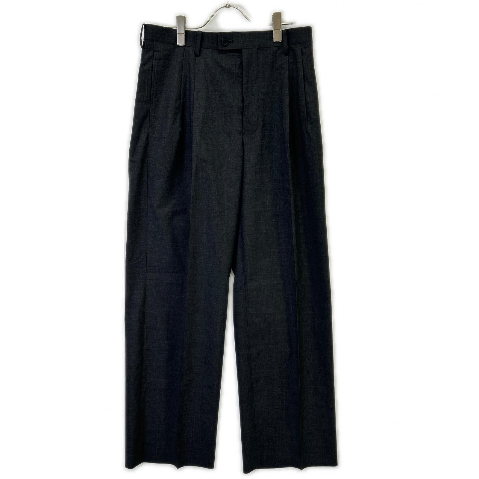 AURALEE オーラリー 26SS A26SP02MT トップチャコール ULTRA FINE TROPICAL WOOL TWO-TUCK SLACKS ボトムス