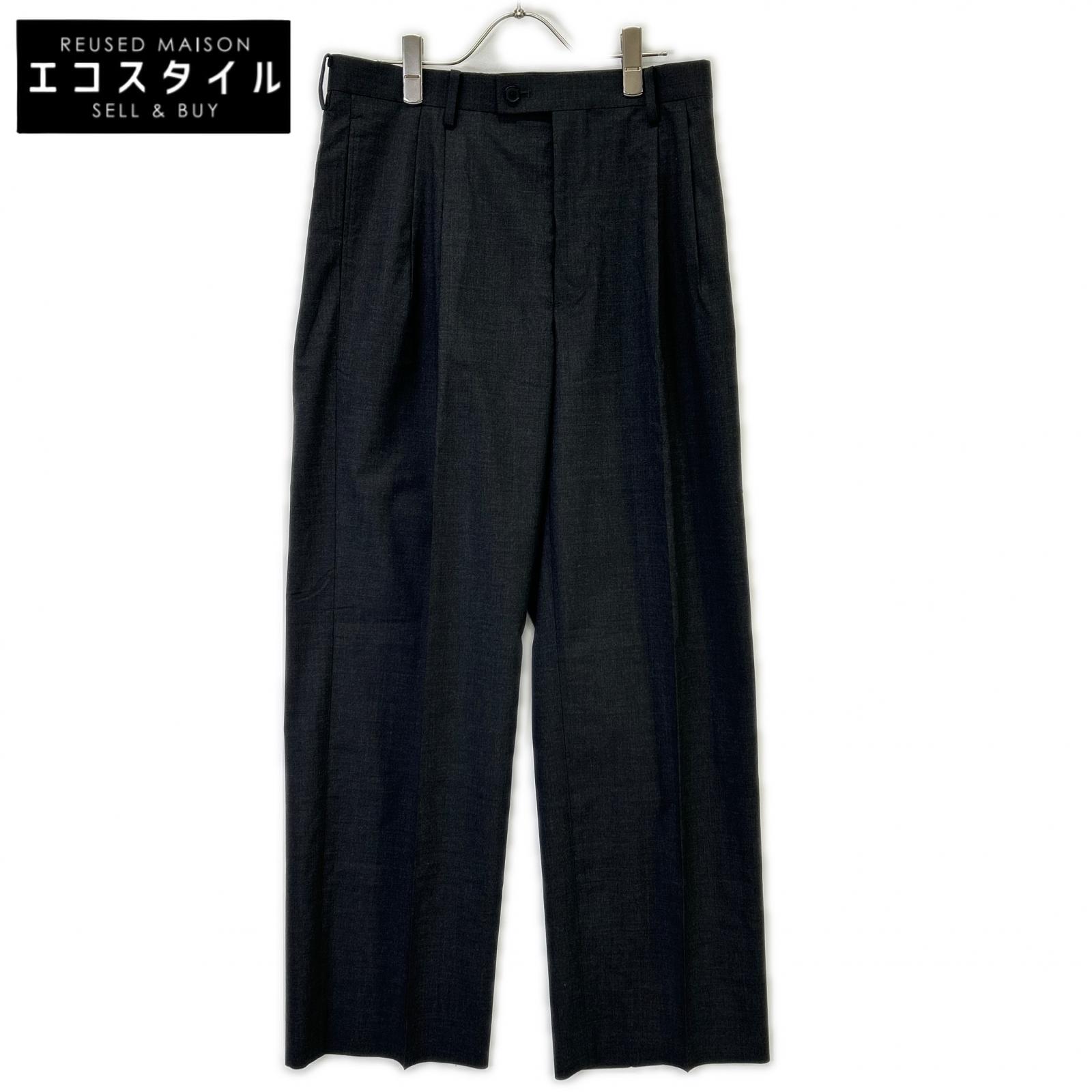 AURALEE オーラリー 26SS A26SP02MT トップチャコール ULTRA FINE TROPICAL WOOL TWO-TUCK SLACKS ボトムス