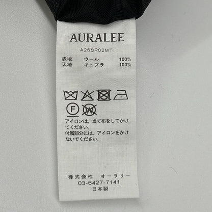 AURALEE オーラリー 26SS A26SP02MT トップチャコール ULTRA FINE TROPICAL WOOL TWO-TUCK SLACKS ボトムス