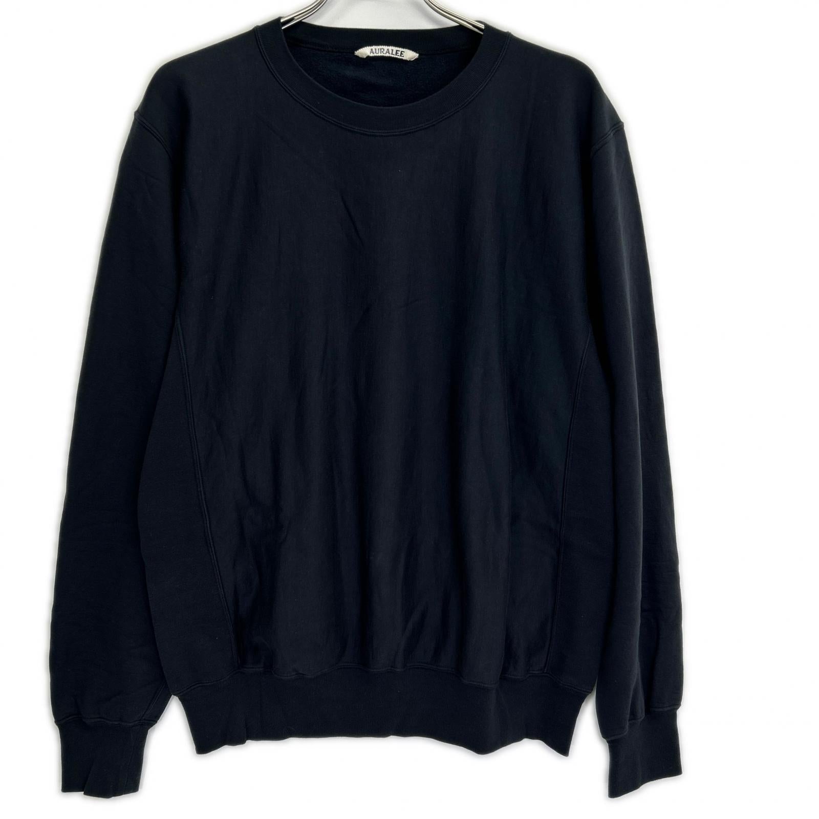 AURALEE オーラリー 26SS A26SP02NU インクブラック ELASTIC HIGH GAUGE SWEAT P/O トップス