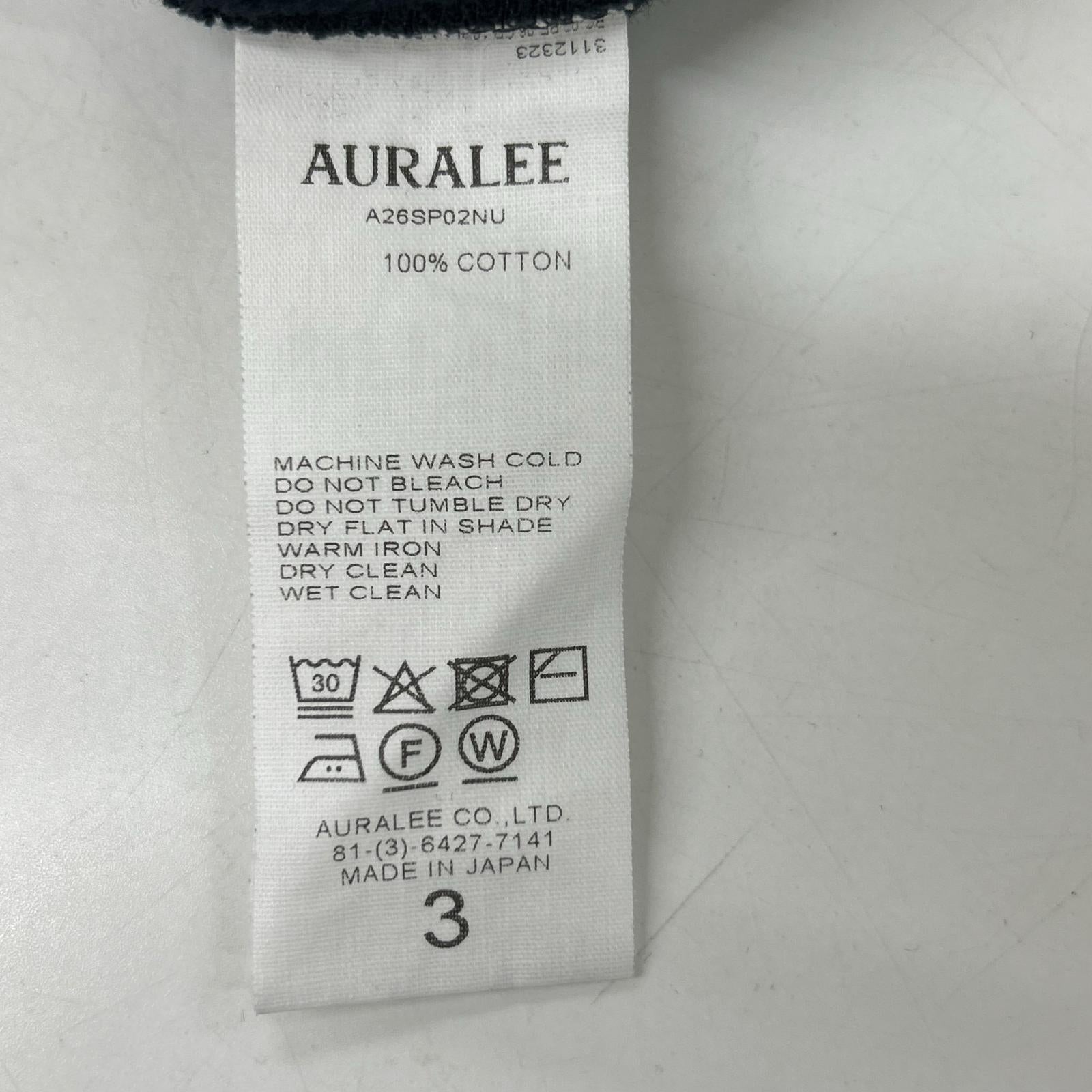 AURALEE オーラリー 26SS A26SP02NU インクブラック ELASTIC HIGH GAUGE SWEAT P/O トップス