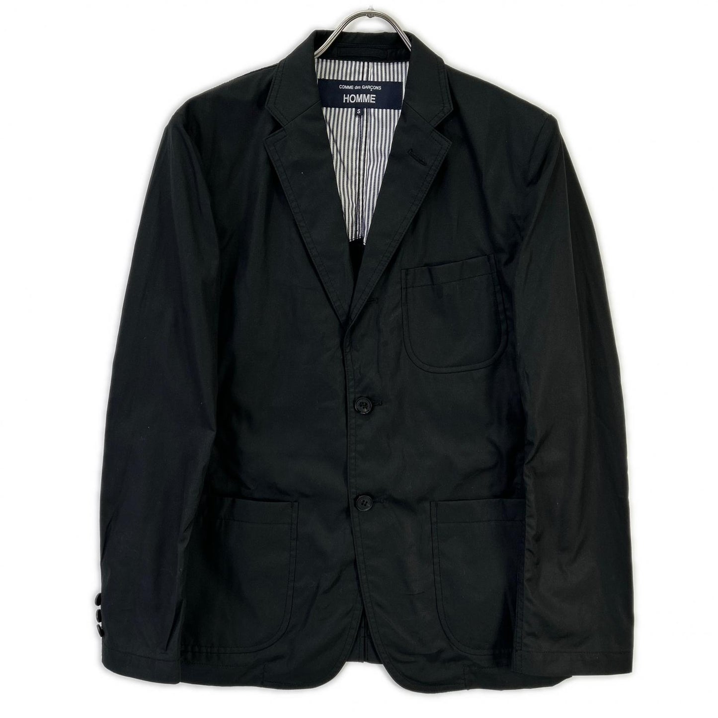 COMMEdesGARCONS HOMME コムデギャルソンオム 26SS HQ-J103 ブラック センターベント パッチポケット 綿ブロードジャケット ジャケット