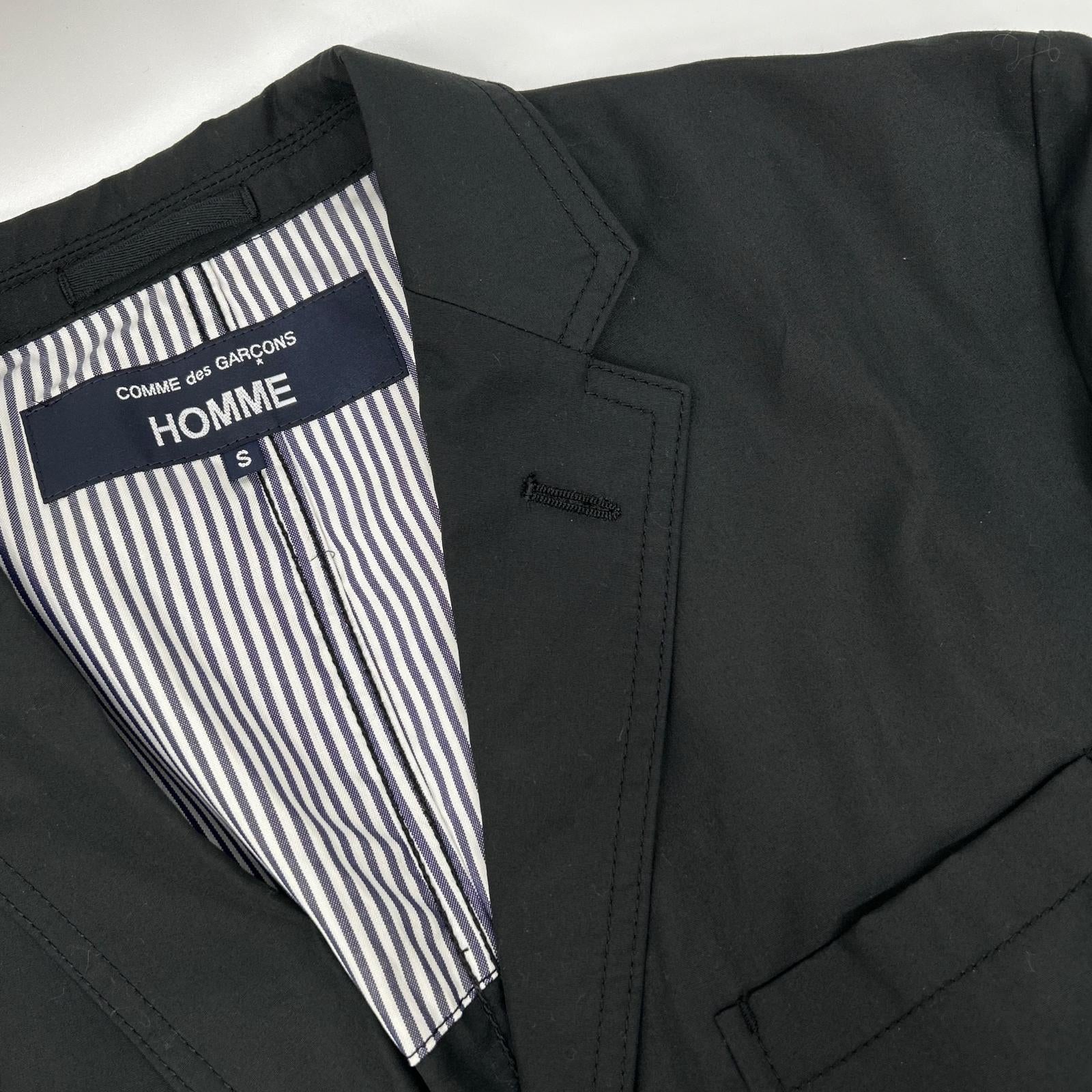 COMMEdesGARCONS HOMME コムデギャルソンオム 26SS HQ-J103 ブラック センターベント パッチポケット 綿ブロードジャケット ジャケット