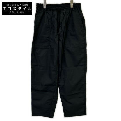 COMMEdesGARCONS HOMME コムデギャルソンオム 26SS HQ-P103 ブラック ドローストリング テーパード 綿ブロードベイカーパンツ ボトムス
