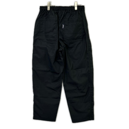 COMMEdesGARCONS HOMME コムデギャルソンオム 26SS HQ-P103 ブラック ドローストリング テーパード 綿ブロードベイカーパンツ ボトムス