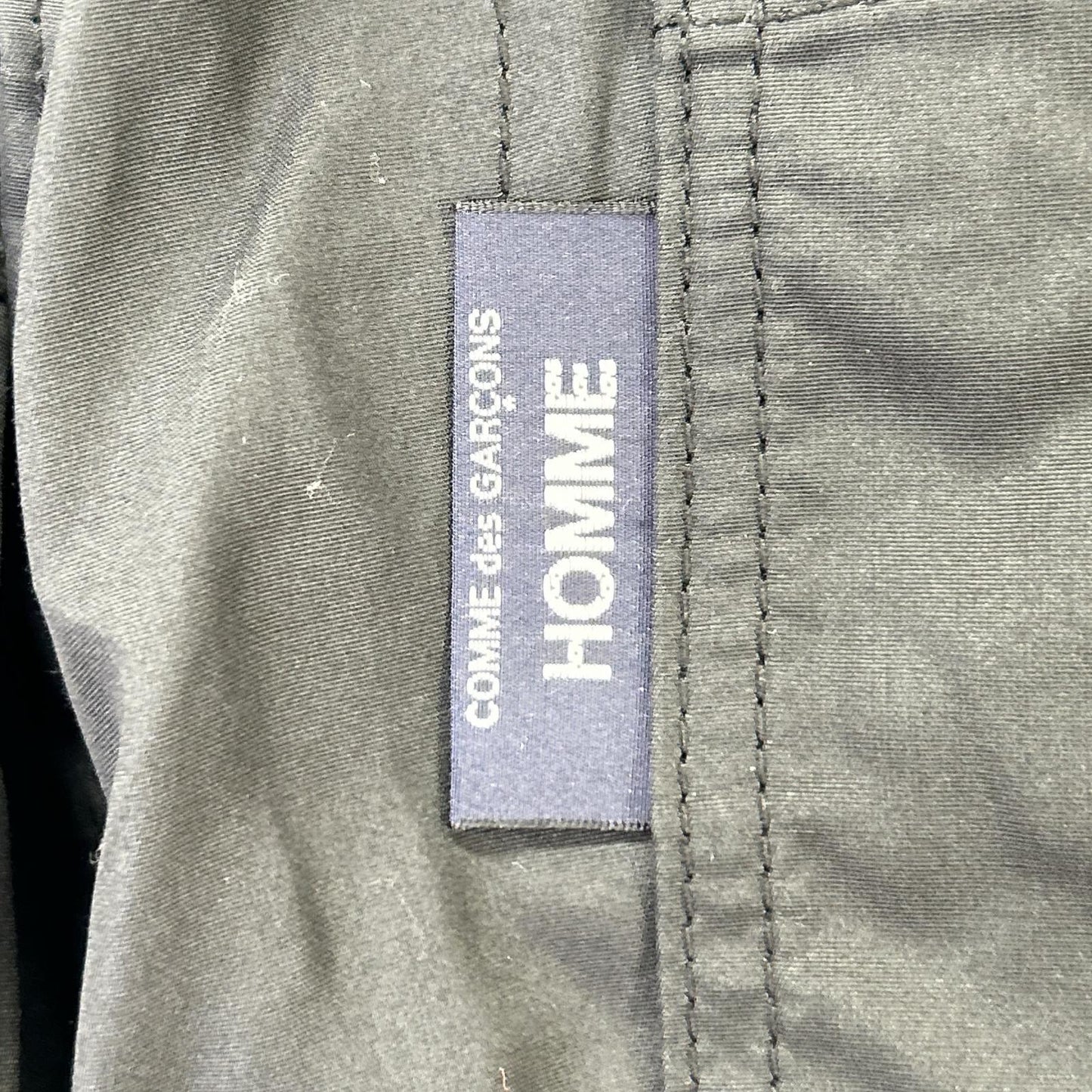 COMMEdesGARCONS HOMME コムデギャルソンオム 26SS HQ-P103 ブラック ドローストリング テーパード 綿ブロードベイカーパンツ ボトムス
