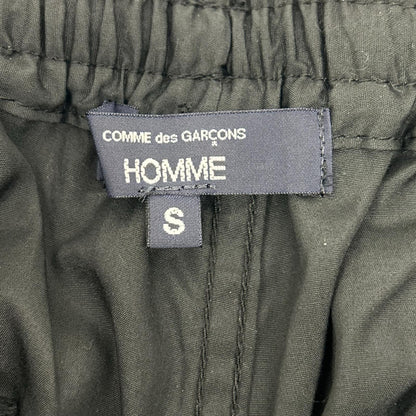COMMEdesGARCONS HOMME コムデギャルソンオム 26SS HQ-P103 ブラック ドローストリング テーパード 綿ブロードベイカーパンツ ボトムス