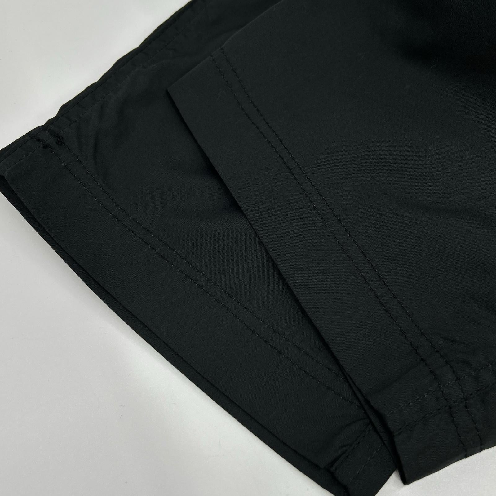 COMMEdesGARCONS HOMME コムデギャルソンオム 26SS HQ-P103 ブラック ドローストリング テーパード 綿ブロードベイカーパンツ ボトムス
