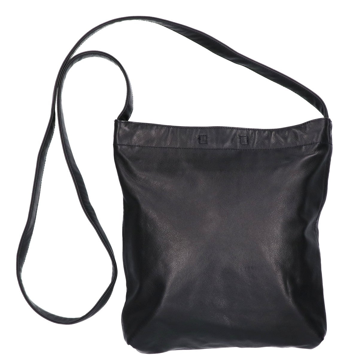 YOKOSAKAMOTO excellent condition YS-BAG-LE-KIP-M RESEARCHER BAG - MEDIUM leather shoulder bag