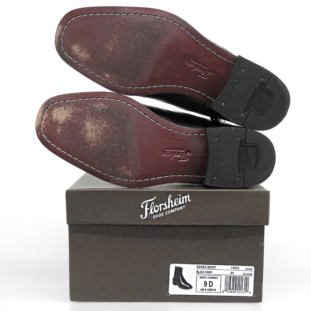 FLORSHEIM フローシャイム ESSEX BOOTS アンクルブーツ シューズ メンズ ブラック 9 D 17074 シューズ