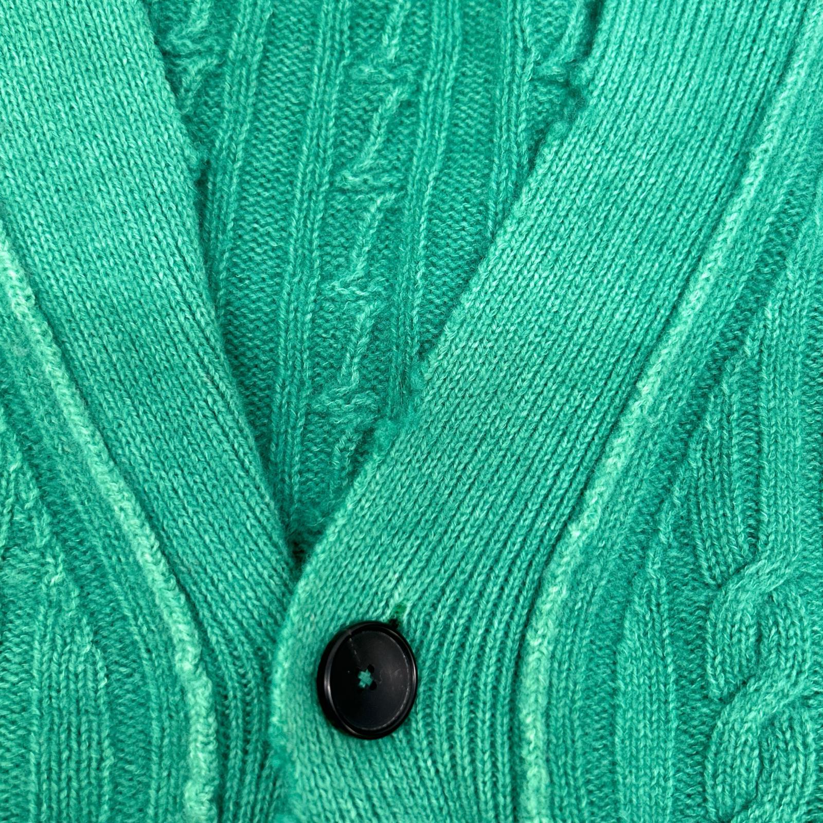 CURRENTAGE カレンテージ グリーン ダメージ加工 V-neck Cardigan トップス