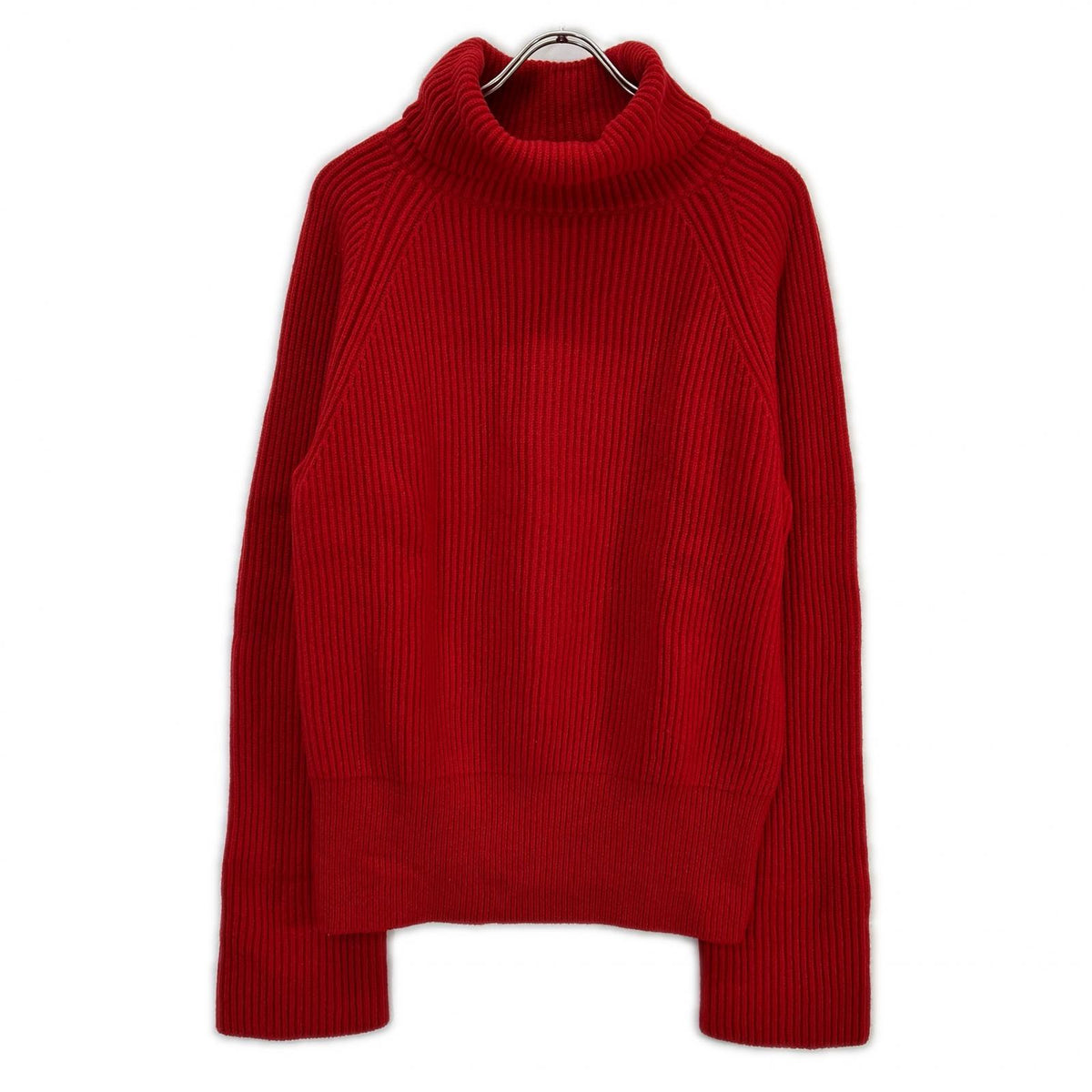 SINME Sinme 23AW Red Medium-Gauge Turtleneck Knit Top